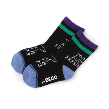 ロゴラインクルーソックス