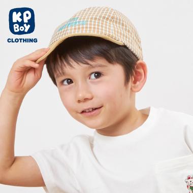 チェックロゴキャップ