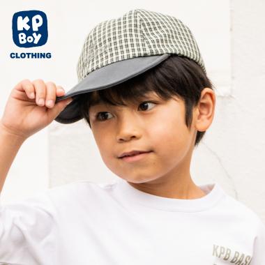 チェックロゴキャップ