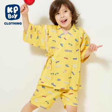 甚平 乗り物総柄