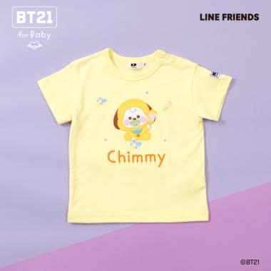 【BT21】アップリケ半袖Tシャツ