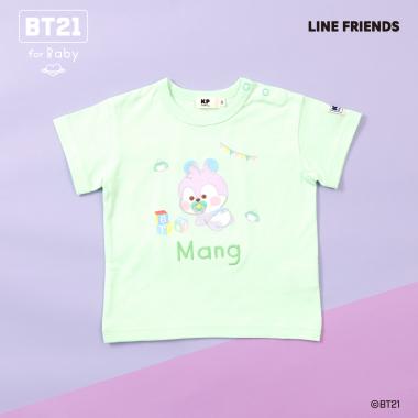 【BT21】アップリケ半袖Tシャツ