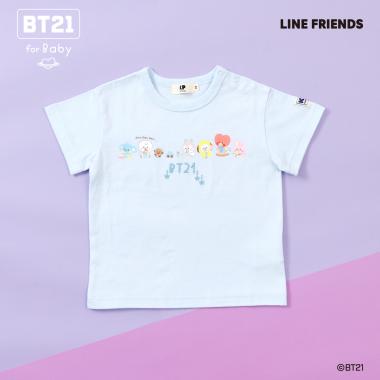 【BT21】プリント＆刺しゅう半袖Tシャツ(ベビー)