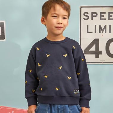 恐竜総柄刺シュウ トレーナー