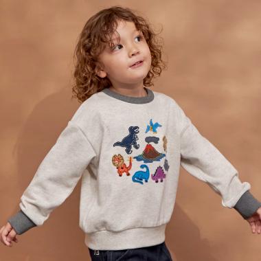 恐竜アップリケ トレーナー