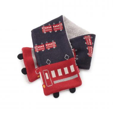 電車柄 マフラー