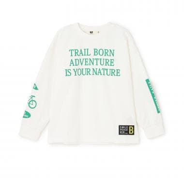 【GOOD PRICE】 ロゴプリント長袖Tシャツ