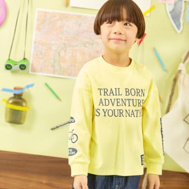 【GOOD PRICE】 ロゴプリント長袖Tシャツ