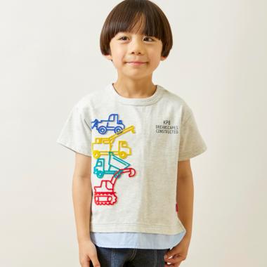 働く車 半袖Tシャツ