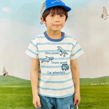 ワッペン ボーダーＴシャツ