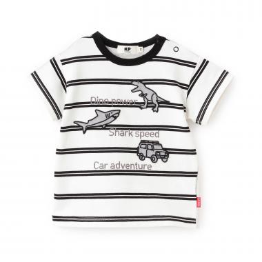 ワッペン ボーダーＴシャツ