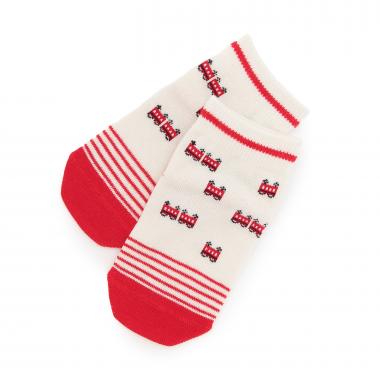 電車柄 スニーカー丈ソックス