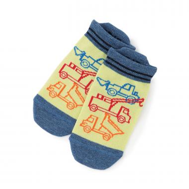 働く車柄 スニーカー丈ソックス