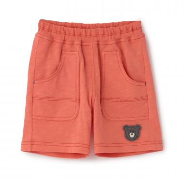 くま編みモチーフつき ハーフパンツ