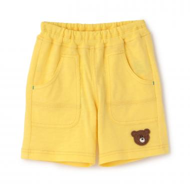 くま編みモチーフつき ハーフパンツ