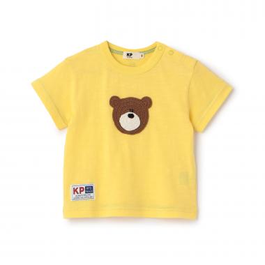 くま編みモチーフ 半袖Tシャツ