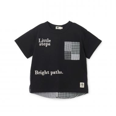 パッチワーク切り替え Tシャツ