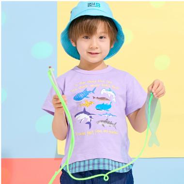 シャークモチーフ Tシャツ