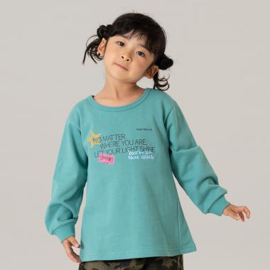 スウェットプリントAラインプルオーバー