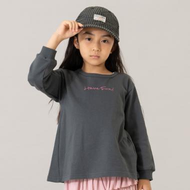 スウェットプリントAラインプルオーバー