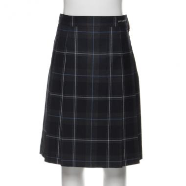 サイドプリーツチェックスカート