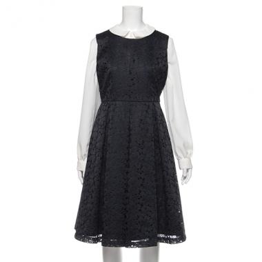 レースワンピース×ブラウス×パニエ3点セット