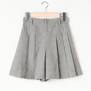 ＊ベルテッドプリーツキュロットスカート