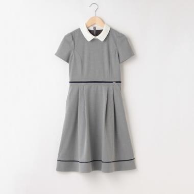 ＊白衿半袖ワンピース