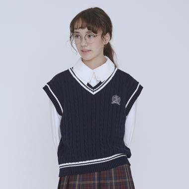 *ラインニットベスト