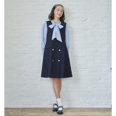 *プリーツ切替ジャンパースカート