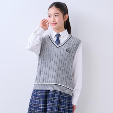 【卒服】Vネックラインベスト