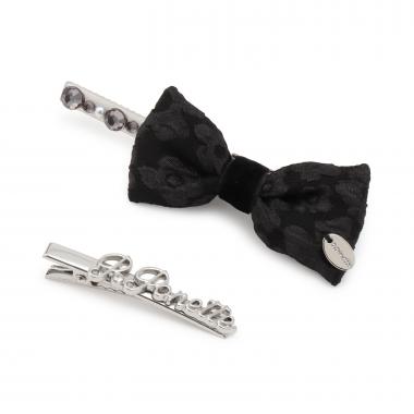 リボンヘアクリップセット