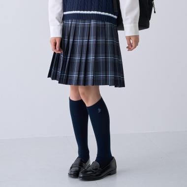 【予約商品】【卒服】【家庭洗濯可】24本チェックプリーツスカート