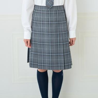 【予約商品】【卒服】【家庭洗濯可】サイドプリーツチェックスカート