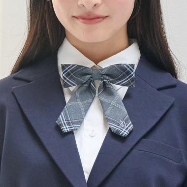 【予約商品】【卒服】チェックリボンタイ