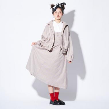 【AMI】前ファスナージャンパースカート