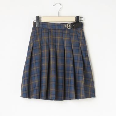 【AMI】ベルトつきプリーツスカパン