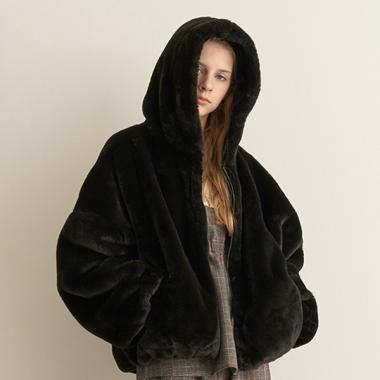 【AMI】エコファーパーカブルゾン