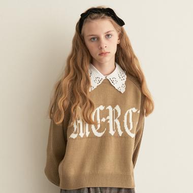 【AMI】つけ衿MERCIロゴニット