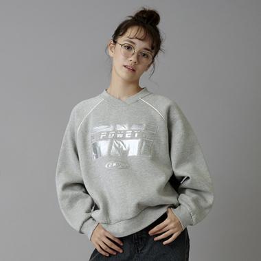 【AMI】裏起毛Vネックプルオーバー