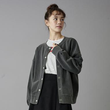 【AMI】前後2WAYピグメントカーディガン