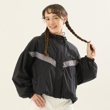 【AMI】【撥水】フードバルーンライトブルゾン