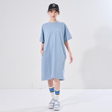 【AMI】ステッチデザインTワンピース