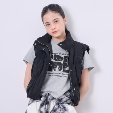 【AMI】【はっ水】中綿ショートベスト