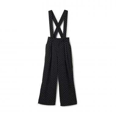 【AMI】サスペンダーつきドットパンツ