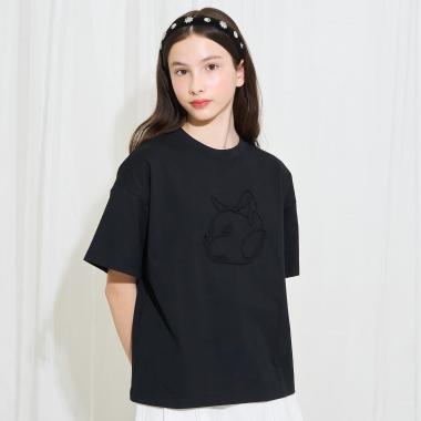 【AMI】ロープ刺しゅうTシャツ