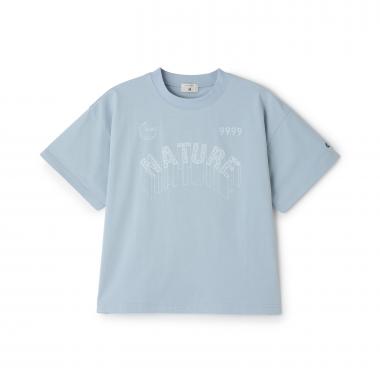 【AMI】【接触冷感】レオパードロゴTシャツ
