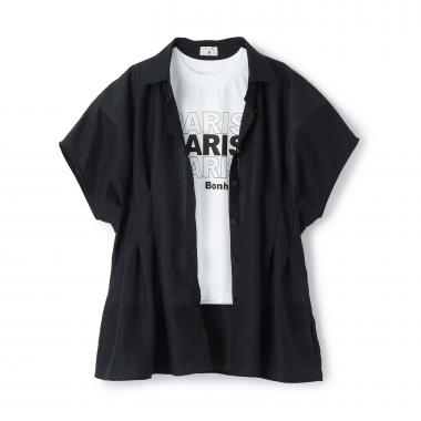 【AMI】タックシャツ×【接触冷感】インナーTシャツセット