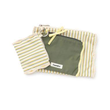 【キャセリーニ】ストライプポーチセット