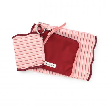 【キャセリーニ】ストライプポーチセット